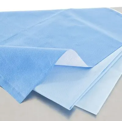 O&M Halyard Inc - 34184 Sterilization Wrap QUICK CHECK* H400 White / Blue 40 X 40 Inch Dual Layer SMS Polypropylene Steam / EO Gas / Hydrogen Peroxide