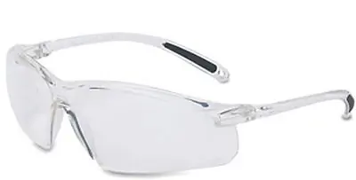 West Chester Protective Gear - A700 Safety Glasses Uvex A700 Series Wraparound Anti-scratch Coating Clear Tint Polycarbonate Lens Clear Frame Over Ear One Size Fits Most
