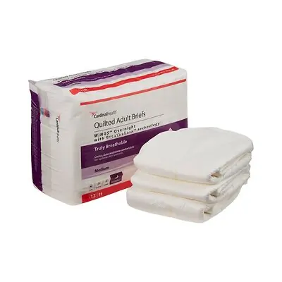 Cardinal - 67033 Wings™ Overnight Quilted Incontinence Brief