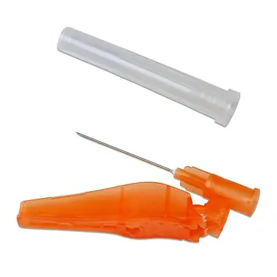 Cardinal - 1182515 Safety Hypodermic Needle Monoject™ 1-1/2 Inch Length 25 Gauge Regular Wall Hinged Safety Needle