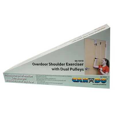 Fabrication Enterprises - 50-1010 CanDo® Overdoor Shoulder Double Pulley Exerciser with Door Bracket