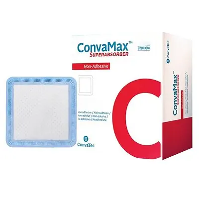 ConvaTec - 422570 Super Absorbent Dressing ConvaMax™ Superabsorber Square 6 X 6 Inch With Border Sterile