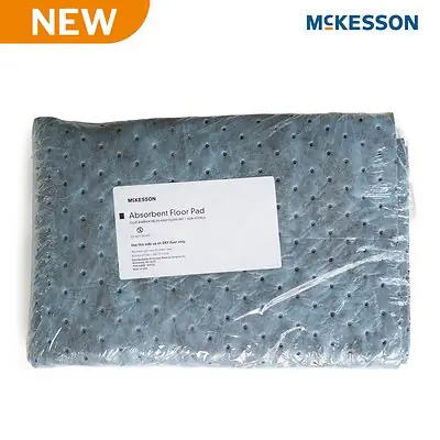 McKesson Brand - 19-3246B Anti-Static Anti-Fatigue Floor Mat McKesson 32 Inch X 72 Foot Light Absorbency Blue Spunbond / Melt-Blown Polypropylene