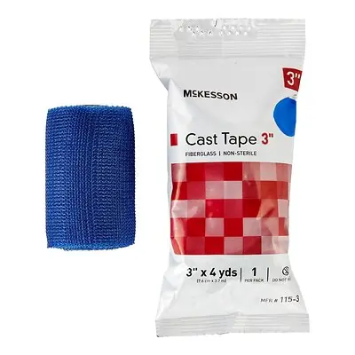 McKesson Brand - 115-3B McKesson Blue Cast Tape