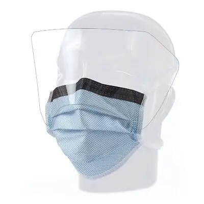 Aspen Surgical Products - 15331 Precept® Fluidgard® Level 3 Surgical Mask with Anti-Fog/Glare Eye Shield