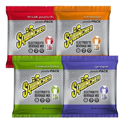 Kent Precision Foods - 159016007 Sqwincher® Powder Pack® Assorted Flavors Electrolyte Replenishment Drink Mix