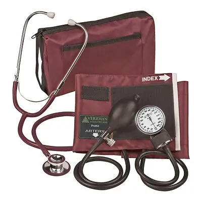 Veridian Healthcare LLC - 02-12704 Combo ProKit™ Aneroid Sphygmomanometer Unit with Stethoscope