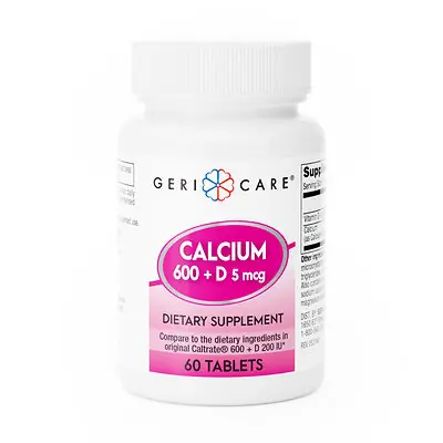 Geri-Care - 747-06-GCP Geri-Care® Calcium 600 + D Dietary Supplement