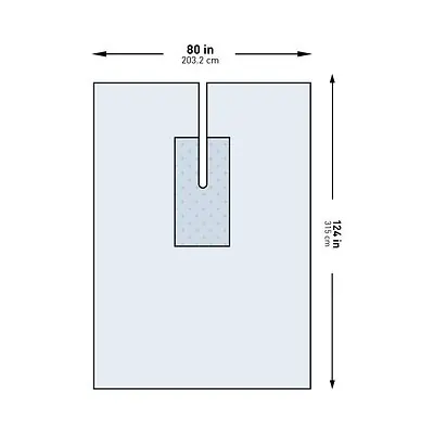 McKesson Brand - 183-I80-09149G-S McKesson Sterile U-Drape with Split