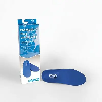 Darco International - PMP10 Orthotic Insole DARCO ProMotion® Plus Shock Absorption EVA / Polyester / Polypropylene / Poron® Women 12 to 12.5 / Men 10 to 10.5 Black / Blue