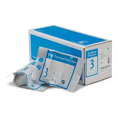 Ossur - TR0515 One-Side Padded Splint Roll TechForm® Ortho-Roll® 5 Inch X 15 Foot Fiberglass White