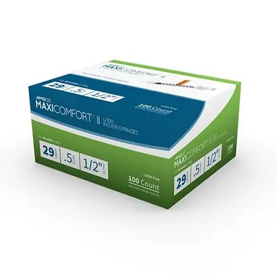 MHC Medical - 528 MaxiComfort® II Standard Insulin 0.5 mL Syringe with Needle