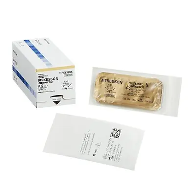 McKesson Brand - S636GX McKesson Chromic Gut Absorbable Suture with C-13 Needle