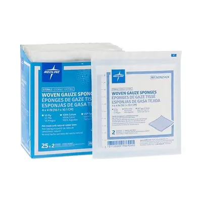 Medline - NON21424 Sterile USP Type VII Gauze Sponge