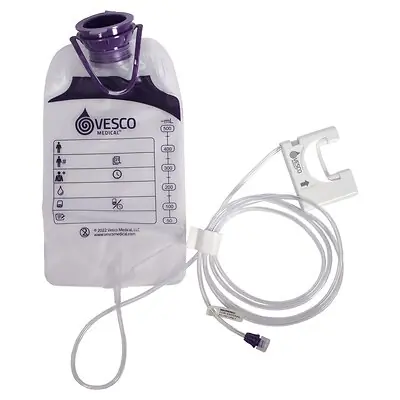 Vesco Medical - VED-050 Enteral Feeding Pump Bag Set Vesco Q 500 mL PVC NonSterile ENFit® Connector
