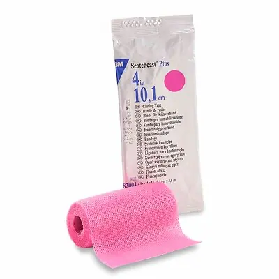 Solventum Corporation - 82004X 3M™ Scotchcast™ Plus Bright Pink Cast Tape