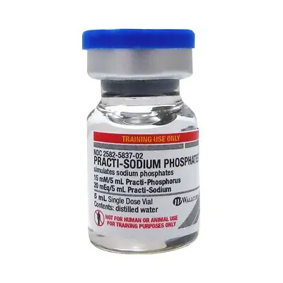 Wallcur - 444SP Clinical Training Medication Practi-Sodium Phosphates™ Liquid Vial 5 mL