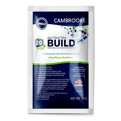 Cambrooke Therapeutics - 35315 Glytactin® Build 20/20 GMP for the Dietary Management of PKU