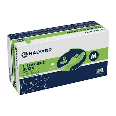 O&M Halyard Inc - 44794 Flexaprene Green Chloroprene Exam Glove