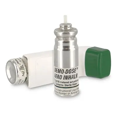 Nasco Healthcare - PN01301 Clinical Training Medication Demo Dose® Aero Inhalr Liquid Inhaler 7.7 Gram / 200 Metered Actuations