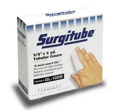 Gentell - GL252A Tubular Retainer Dressing Surgitube® White Cotton Size 2A 1-1/8 Inch X 15 Yard Infant Leg / Bulky Finger NonSterile