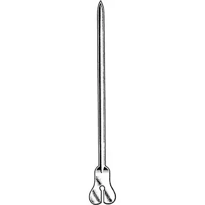 Sklar - 30-1050 Grooved Director and Tongue Tie Sklar® 5 Inch Length Plain End NonSterile