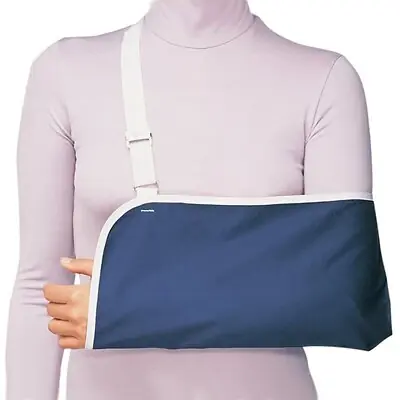 DJO - 79-99155 ProCare® Deep Pocket Economy Blue / White Polyester / Cotton Arm Sling