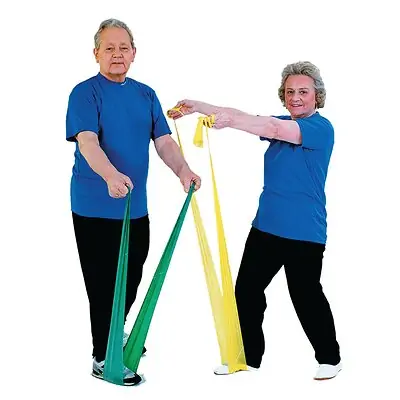 Fabrication Enterprises - 10-1237 Exercise Resistance Band TheraBand® Red 5 Inch X 25 Yard Medium Resistance