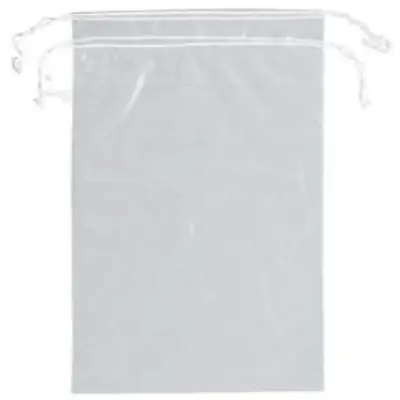 ASP Global LLC - G100 Patient Belongings Bag 5 X 8 Inch Plastic Drawstring Closure Clear