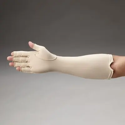 Performance Health - 081569193 Compression Glove Rolyan® Full-Finger Medium Forearm Length Left Hand