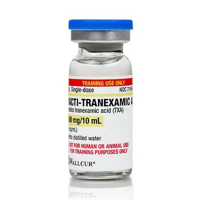 Wallcur - 490TA Clinical Training Medication Practi-Tranexamic Acid™ Liquid Vial 10 mL