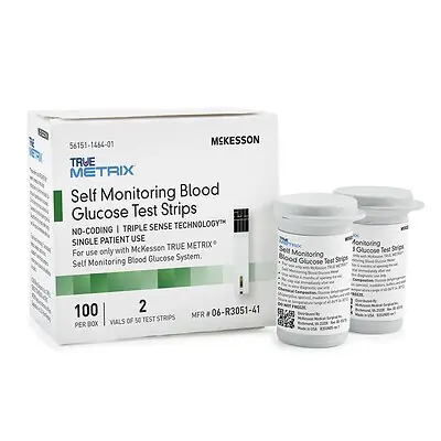 McKesson Brand - 06-R3051-41 McKesson TRUE METRIX® Blood Glucose Test Strips