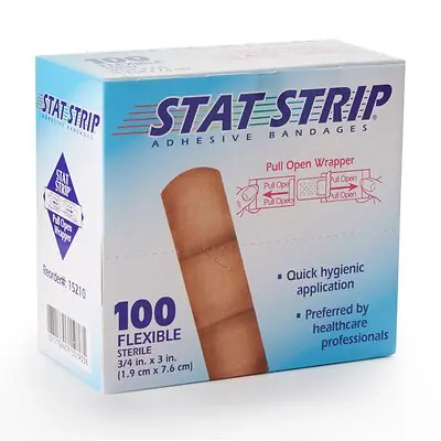 Dukal - 15210 American® White Cross Stat Strip® Adhesive Strip