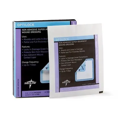 Medline - MSC6444EP Optilock Super Absorbent Dressing
