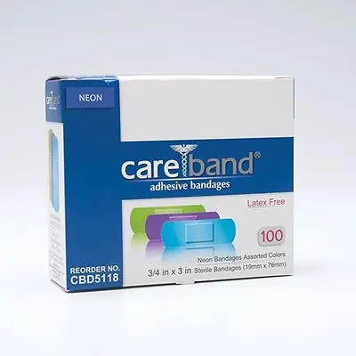 ASO LLC - CBD5118-012-000 Careband™ Neon Adhesive Strip