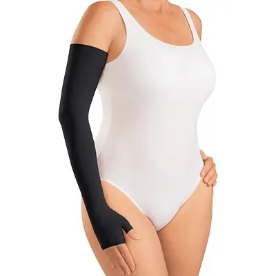 Mediusa - 2Z11508 Compression Sleeve with Gauntlet mediven harmony® Size 8 Black Arm / Hand