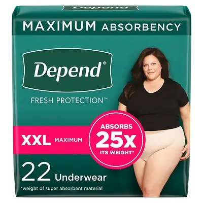 Kimberly Clark - 53306 Depend® Fresh Protection™ Women's Maximum Absorbency Underwear