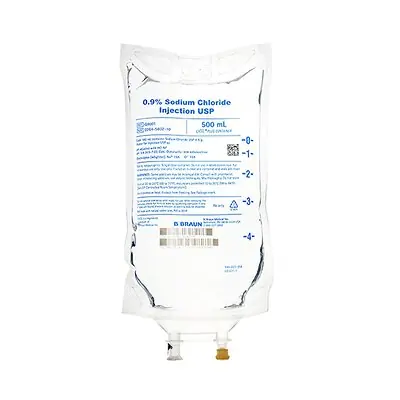 B. Braun - Q8001 Sodium Chloride 0.9% IV Solution 500 mL