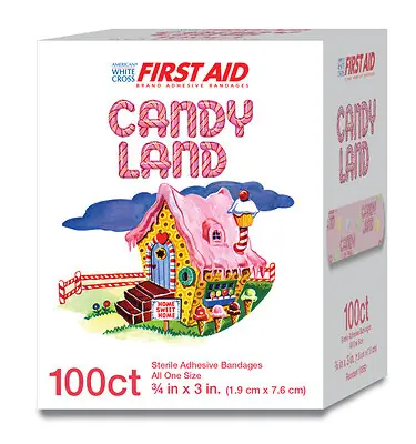 Dukal - 10850 American® White Cross Stat Strip® Candy Land Adhesive Strip