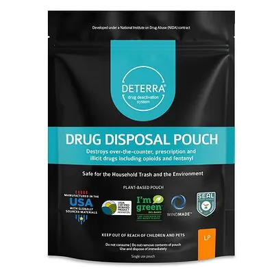 Verde Environmental Technologies Inc - 7025-CASE Deterra® Drug Disposal Pouch for Disposal of Pharmaceuticals