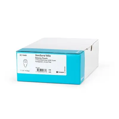 Coloplast - 10490 SenSura® Mio Flat 1-Piece Transparent Ostomy Pouch