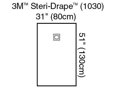 Solventum Corporation - 1030 3M™ Steri-Drape™ Sterile Aperture EENT Drape