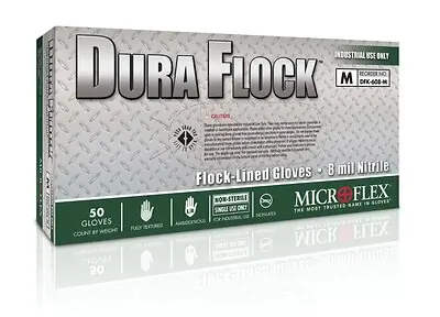 Microflex Medical - DFK-608-L Dura Flock™ Flock Lined Glove