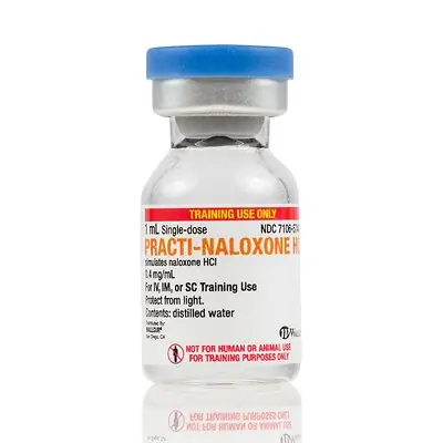 Wallcur - 438NX Clinical Training Medication Practi-Naloxone HCl™ Liquid Vial 1 mL