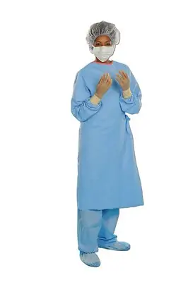 O&M Halyard Inc - 41736 Aero Blue Surgical Gown with Towel