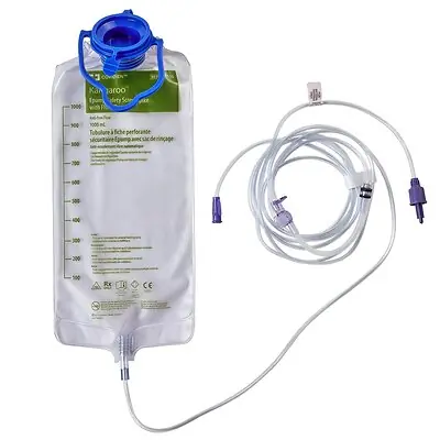 Cardinal - 775100 Enteral Feeding Pump Flush Bag Set without ENFit® Transitional Adapter Kangaroo™ ePump™ 1000 mL PVC NonSterile