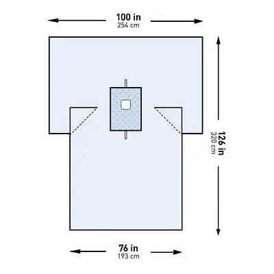 McKesson Brand - 183-I80-05214G-S McKesson Sterile Breast Drape