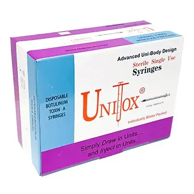 Unitox - 1002 Standard Neurotoxin Syringe with Needle UniTox® 0.5 mL 5/16 Inch 31 Gauge NonSafety Thin Wall