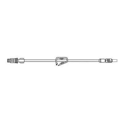 MedSource International - MS-83092 IV Extension Set Needle-Free Port 8 Inch Tubing Without Filter