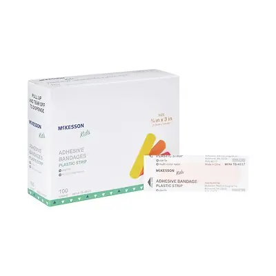 McKesson Brand - 16-4837 McKesson Kids™ Neon Adhesive Strip